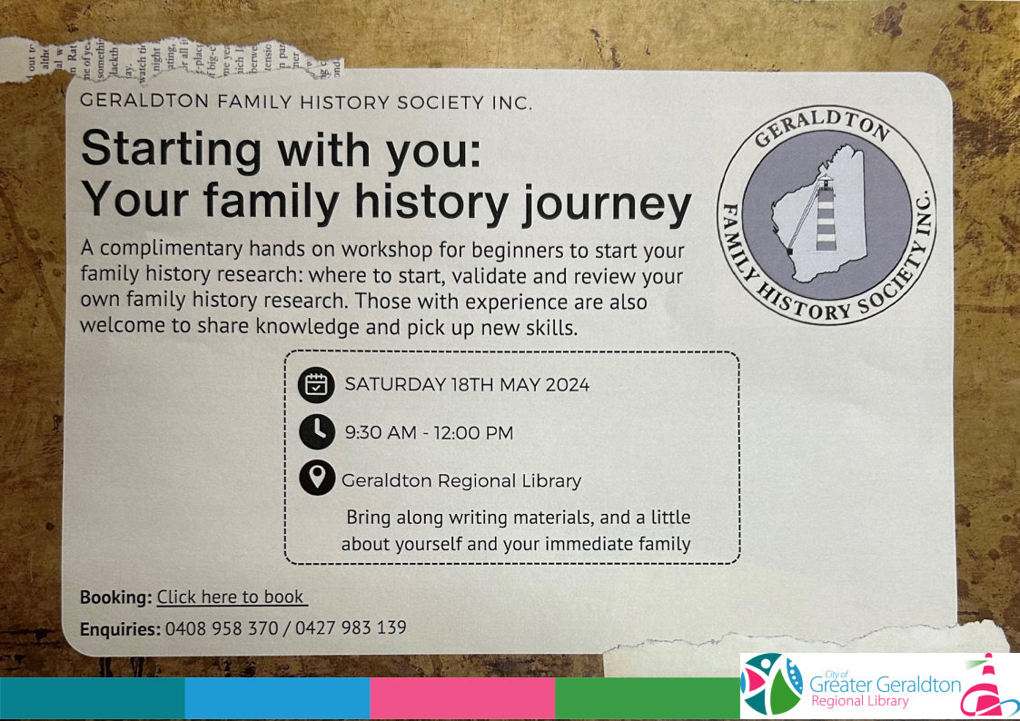 Family History Research: Beginners Workshop